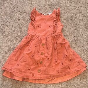 Charming Coral Kids Dress